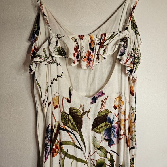 Lulus Bloom Ivory Floral Print Maxi Dress (Size Small) - Picture 7 of 11